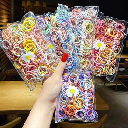 100PCS/Bag Children Hair Ties