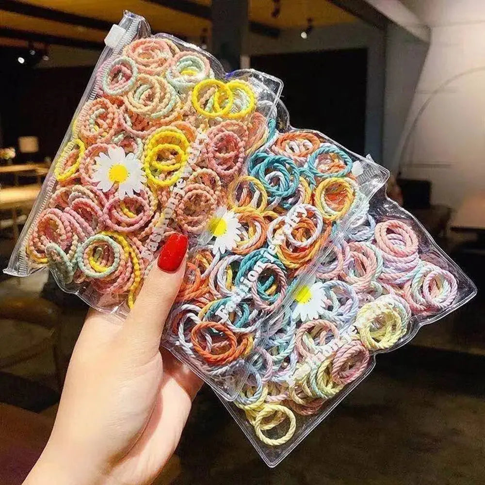 100PCS/Bag Children Hair Ties