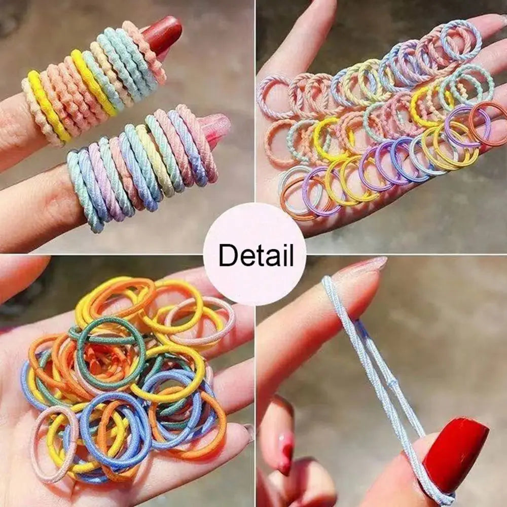 100PCS/Bag Children Hair Ties