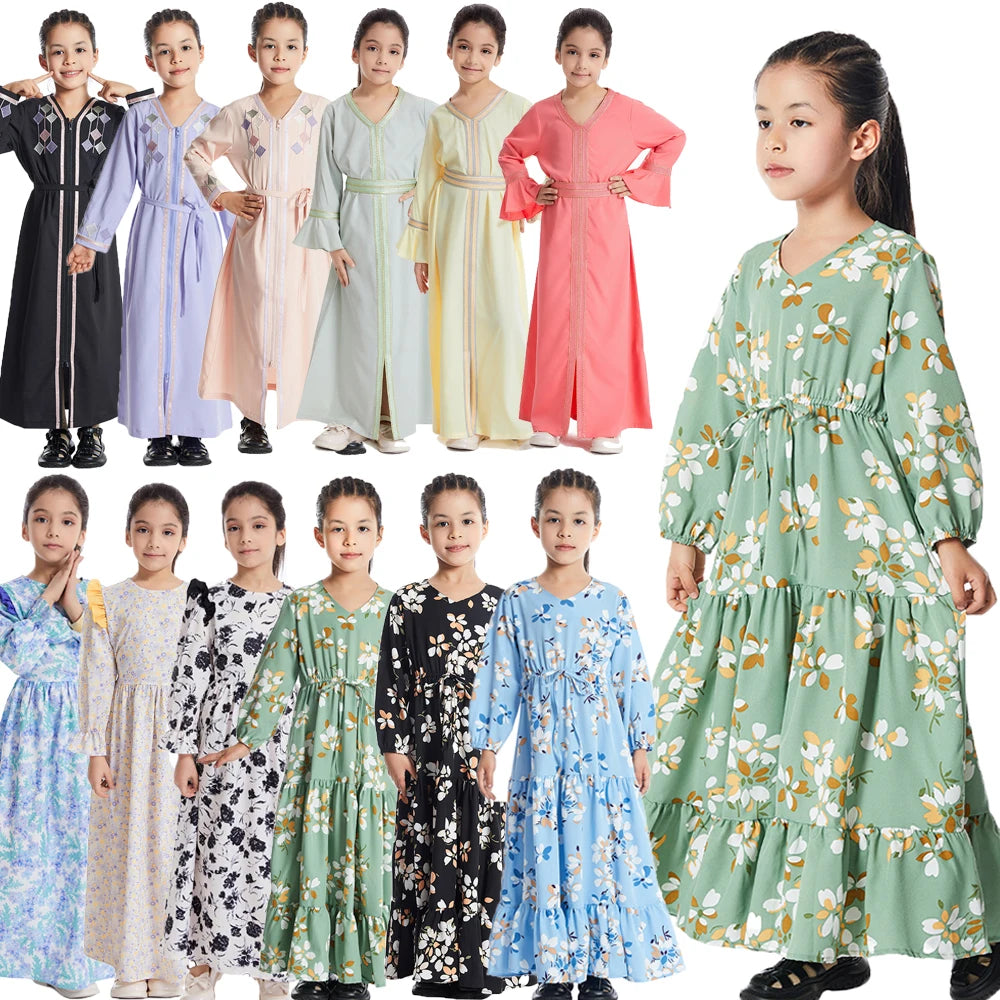 Muslim Kids Girls Dress