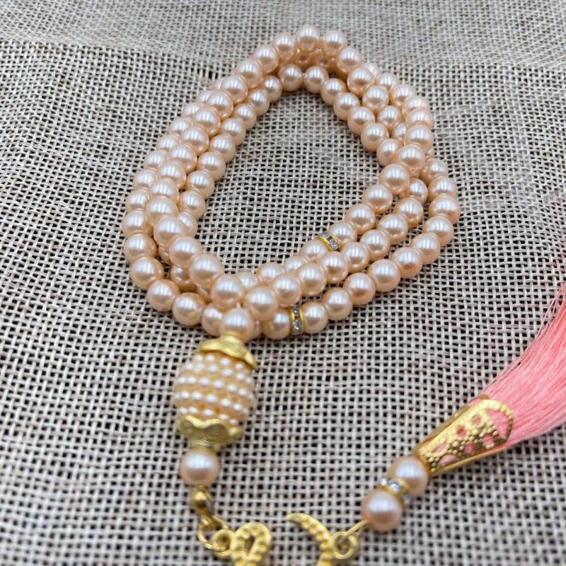 6mm 99pcs Glass Pearls Tassel Women.