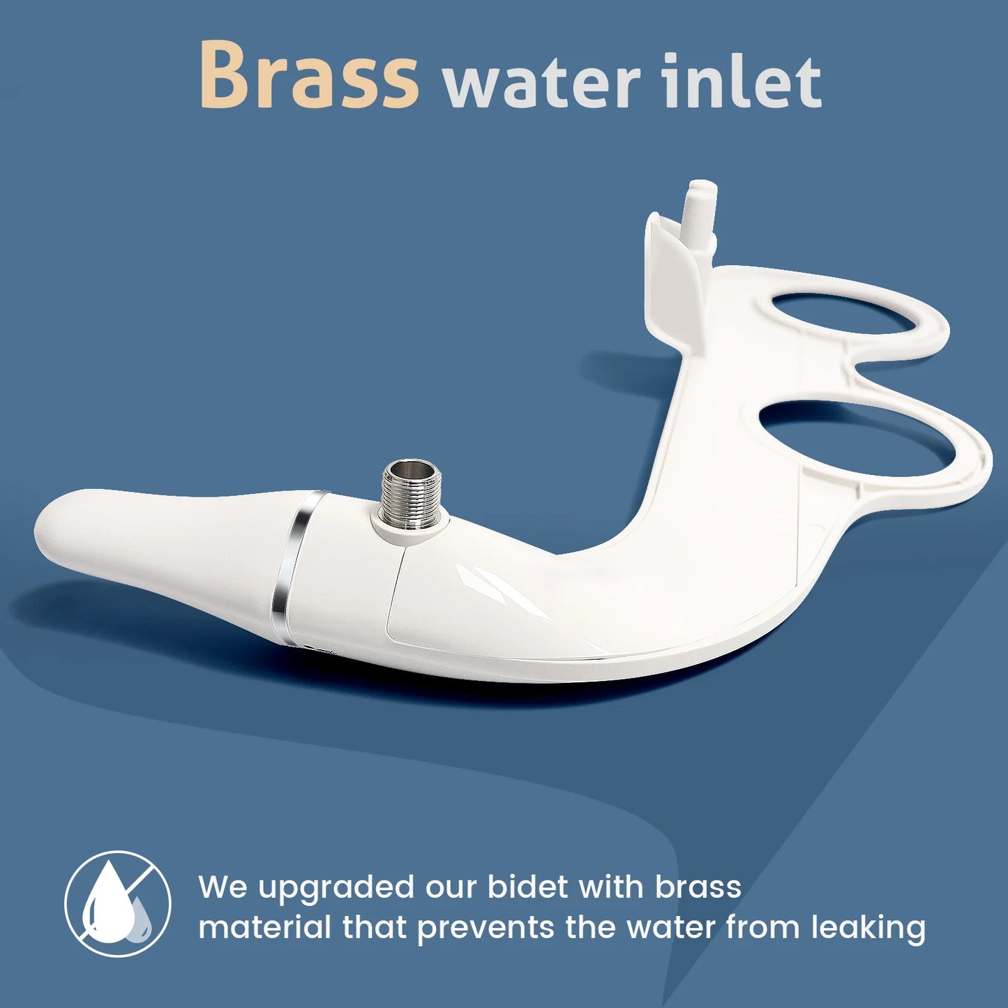 Slim Bidet Attachment for Toilet Seat - Dual Nozzle, Adjustable Water Pressure