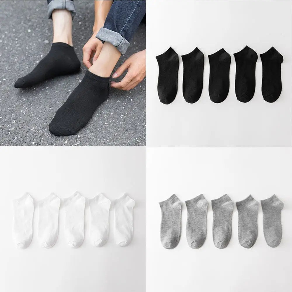 5 Pairs/Bag Summer Boat Sox