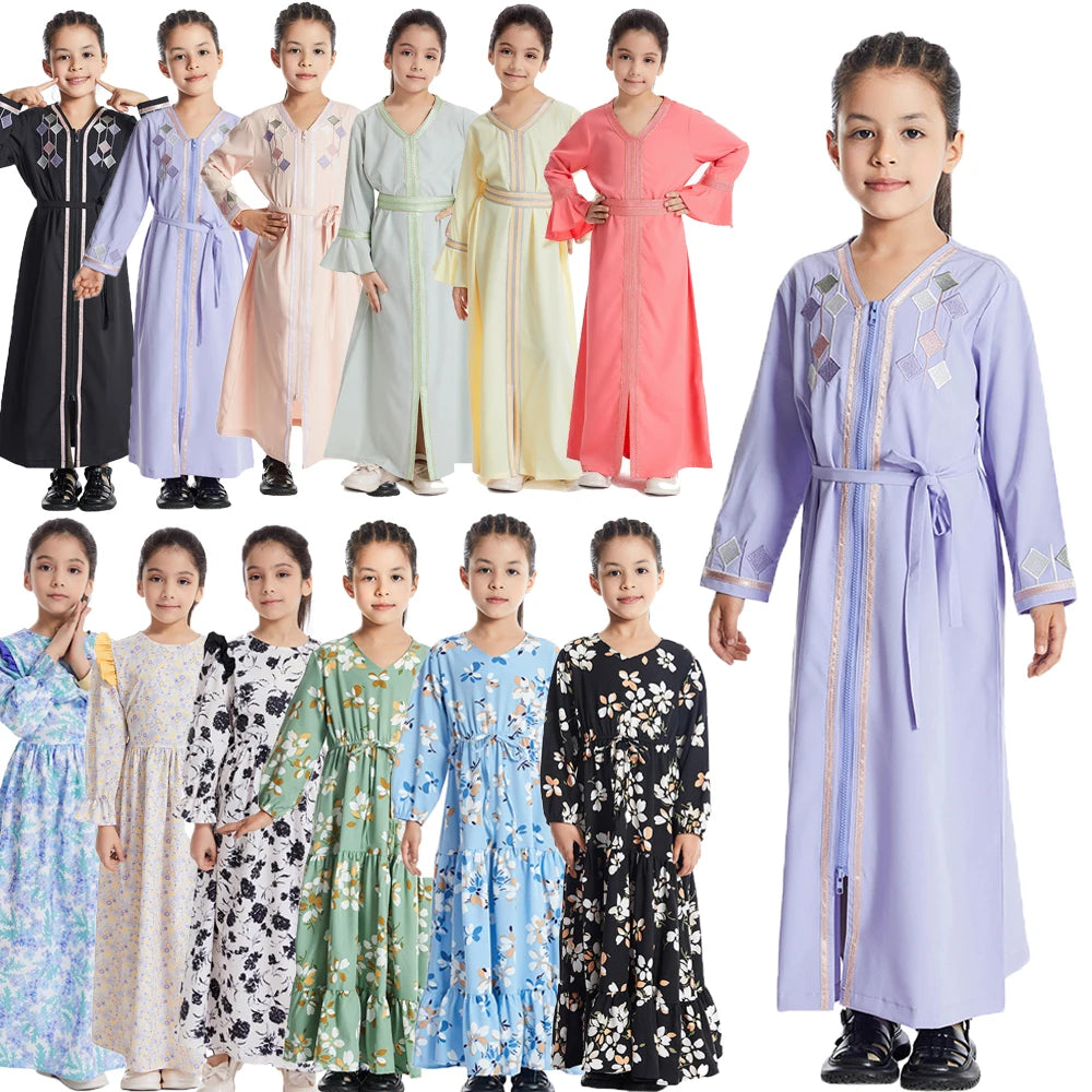 Muslim Kids Girls Dress