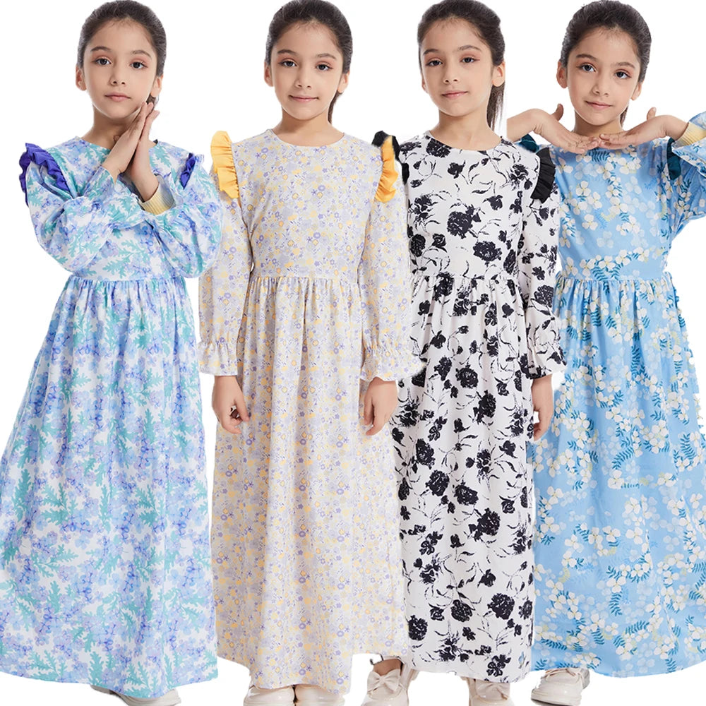 Muslim Kids Girls Dress