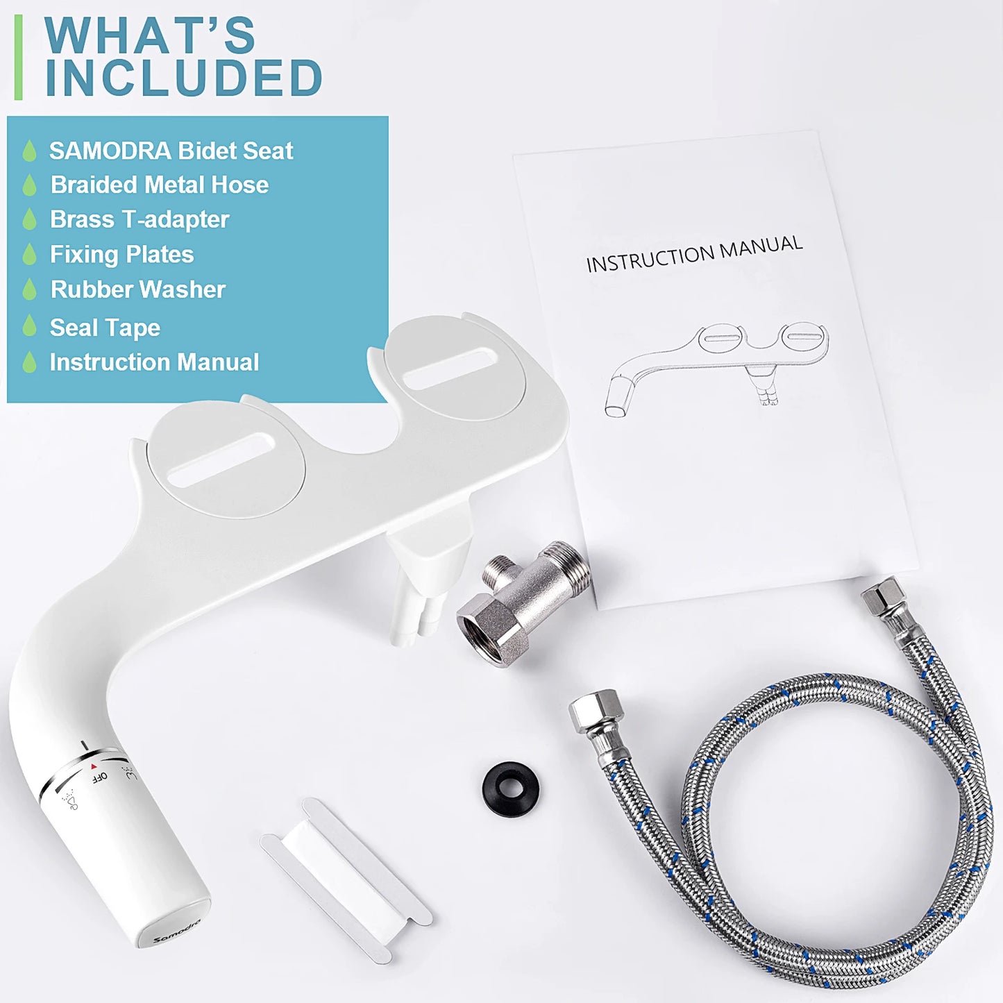 Dual Nozzle Bidet Adjustable Water Pressure