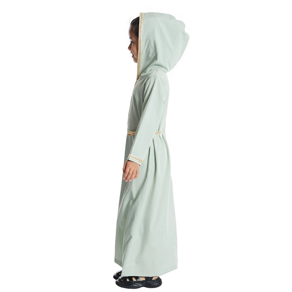 Eid Hooded Abaya Child Kids Girls