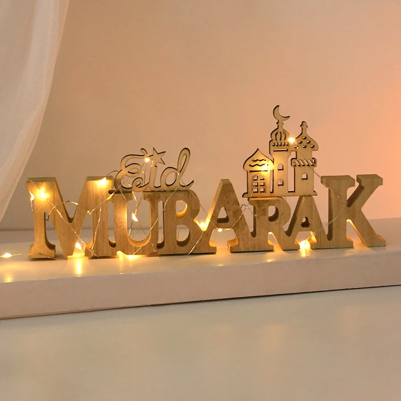 Eid Mubarak Wooden Ornament