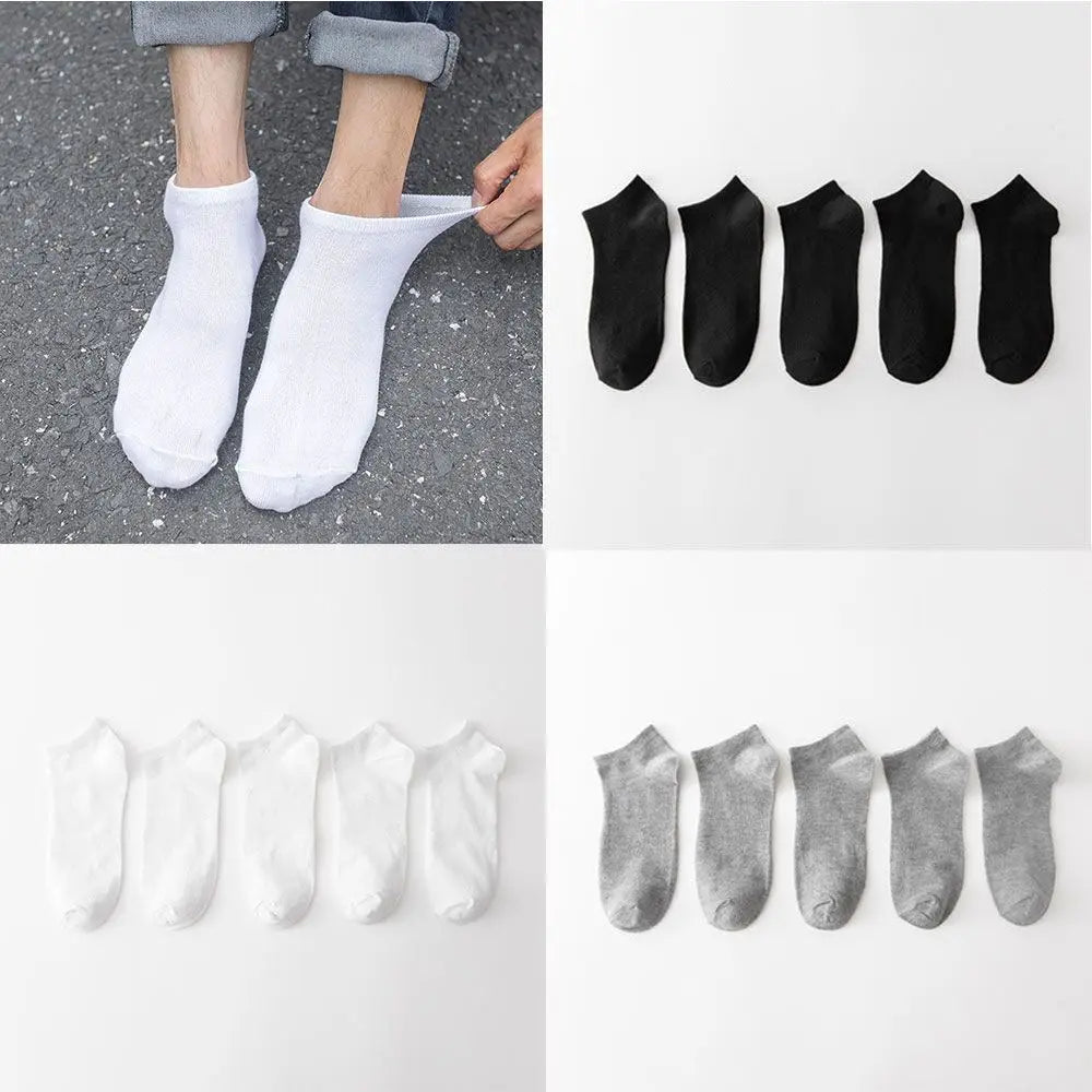 5 Pairs/Bag Summer Boat Sox