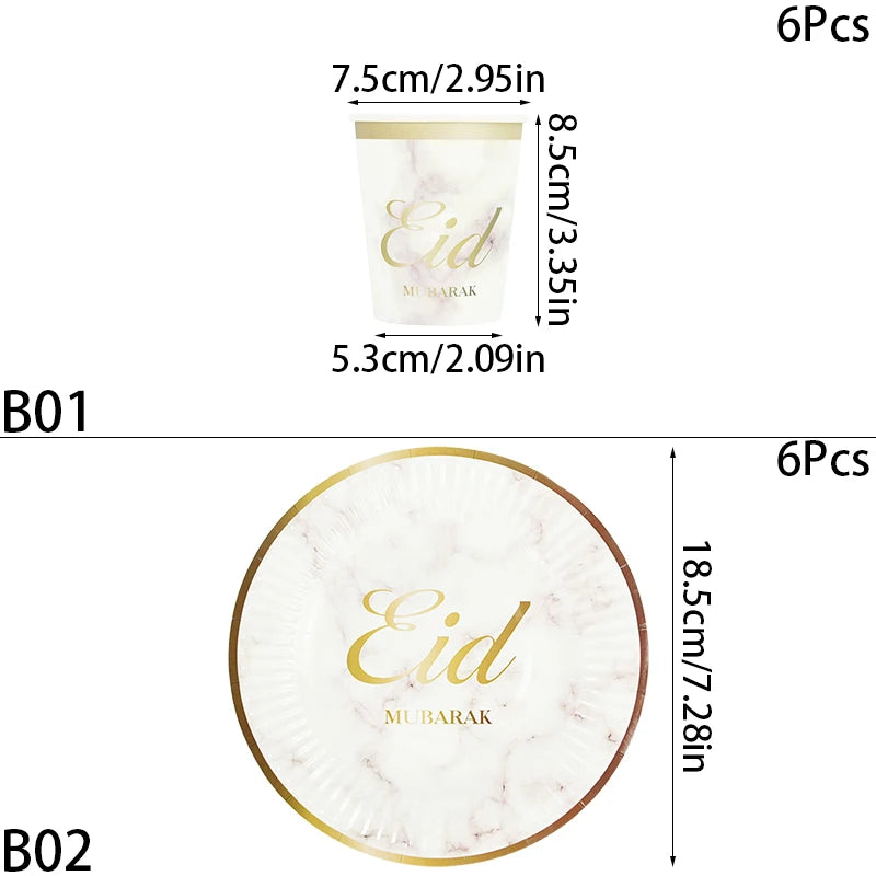 6pcs Eid Al Fitr