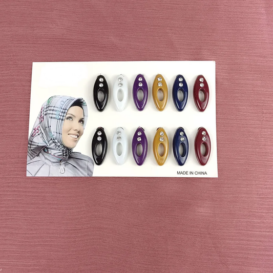 12Pcs/Box Muslim Hijab Pins